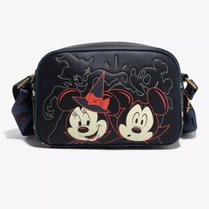 Loungefly Disney Mickey & Minnie Halloween Glow-in-the-Dark Crossbody Bag